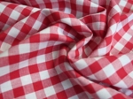 Cotton fabric ex2407 red large gingham