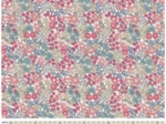 Cotton fabric ex2413 green pink meadow