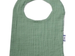 Bib - Baby size sage green gauze