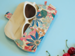 Glasses case cerise en fleur