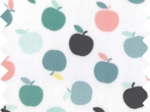 Coated fabric green apples ex1099