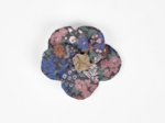 Flower petal hair slide small  monet lilas