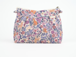 Pleated clutch bag comptine enchantée rose