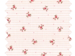 Cotton fabric ex2329 peach floral stripes
