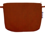 Coton clutch bag terracotta velvet