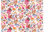 Cotton fabric little girl jungle