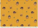 Cotton fabric ex2476 yellow striped pirates