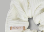 Scrunchie white corduroy