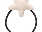 Pony-tail elastic hair star  glitter linen