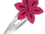 Star flower hairclip fuschia