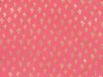 Cotton fabric gold cactus