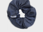 Large Piping Scrunchie light denim