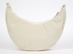 Half-moon bag white large corduroy