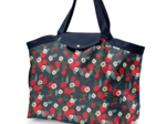 Tote bag with a zip mandarina