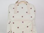 Gaby backpack, flowered ivory fleece