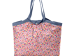 Pleated tote bag - Medium size lianes printanieres