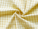 Cotton fabric ex2527 two-tone yellow checks