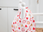 bandana bib petits coeurs
