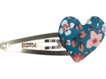 Heart hair-clips fleuri nude ardoise