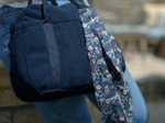 Bowling bag  large navy orduroy 