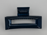 Large Rectangular Hair Clip lacquered navy