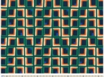 35cm coated fabric coupon carré d'art