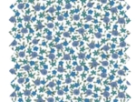 Cotton fabric ex2453 mini blue star flowers