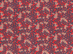 Cotton fabric vermilion foliage