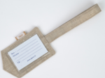 Luggage Tag  glitter linen