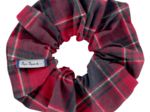 Scrunchie tartan rouge
