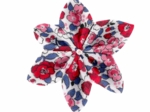 Star flower hairslide rouge corolle
