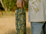 Double compartment school kit safari kaki