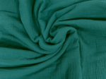 Cotton fabric blue green gauze