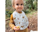 Coated fabric bib amis des bois