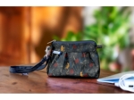 Mini Pleated clutch bag jungle party