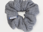 Scrunchie blue-grey ribbed knit