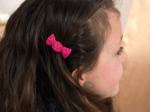 Mini sweet hairslide fuchsia pailleté