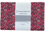 1 m fabric coupon ex2481 red seventies