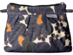Mini Pleated clutch bag pensées marines