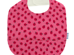 Coated fabric bib ladybird gingham
