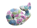 Whale clip pastel fleuri