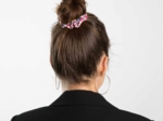 Small scrunchie rouge corolle