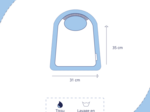 Elastic napkin child toile de biche