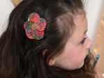 Flower petal hair slide small  ballet merveilleux
