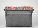 Square flap of saddle bag  mille et une fleurs