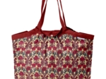 Pleated tote bag - Medium size poppy