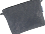 Tiny coton clutch bag silver gray