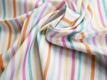 Cotton fabric ex2408 pastel multicolor stripes