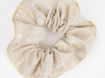 Large Piping Scrunchie  glitter linen