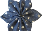 Star flower 4 hairslide silver star jeans
